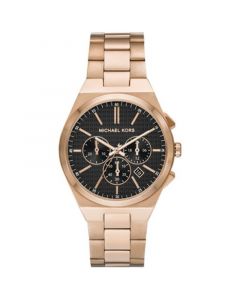 Men's Lennox Quartz Chronograph Beige Gold-Tone Stainless Steel Watch 40mm