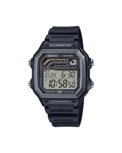 Men's Digital Black Resin Watch 42.1mm, WS1600H-1AV