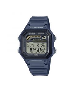 Men's Digital Blue Resin Watch 42.1mm, WS1600H-2AV