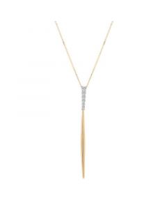 Diamond Spike 18" Pendant Necklace (1/4 ct. t.w.) in 14k Gold, Created for Macy's