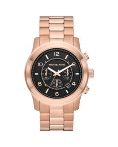 Men's Runway Quartz Chronograph Rose Gold-Tone Stainless Steel Watch 45mm