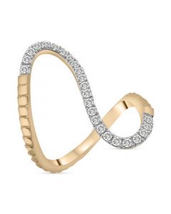 Diamond Infinity Statement Ring (1/2 ct. t.w.) in 14k Gold-Plated Sterling Silver, Created for Macy's