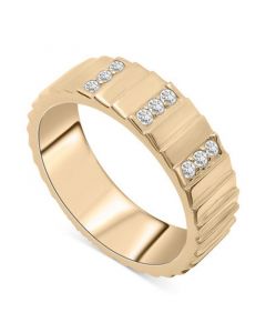 Diamond Infinity Band (1/6 ct. t.w.) in 14k Gold-Plated Sterling Silver, Created for Macy's