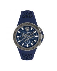 Men's Thunderstorm Chrono Blue Silicone Strap Watch 43mm