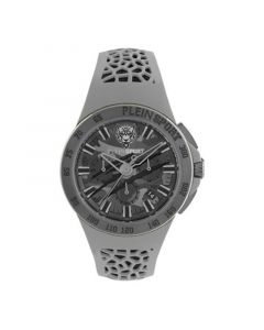 Men's Thunderstorm Chrono Gray Silicone Strap Watch 43mm