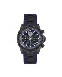 Men's Hurricane Blue Silicone Strap Watch 44mm