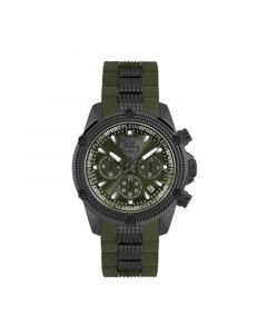 Men's Hurricane Green Silicone Strap Watch 44mm