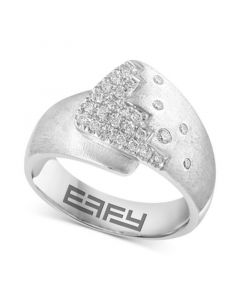 EFFY® Diamond Staircase Cluster Statement Ring (1/5 ct. t.w.) in Sterling Silver