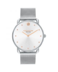 Women's Elliot Silver Stainless Steel Mesh Bracelet Watch 36mm