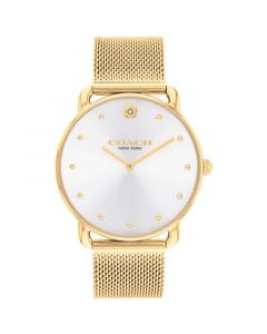 Women's Elliot Gold-Tone Stainless Steel Mesh Bracelet Watch 36mm