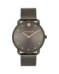 Women's Elliot Grey Stainless Steel Mesh Bracelet Watch 36mm