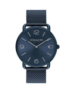 Unisex Elliot Blue Stainless Steel Mesh Bracelet Watch 41mm