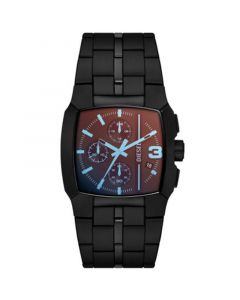 Men's Cliffhanger Quartz Chronograph Black Stainless Steel Watch 40mm