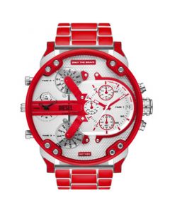 Men's Mr. Daddy 2.0 Quartz Chronograph Red Stainless Steel Watch 57mm