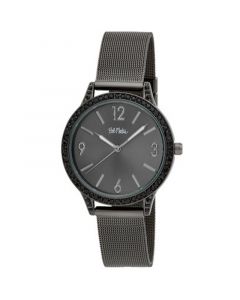 Unisex Quartz Black Alloy Watch 37mm