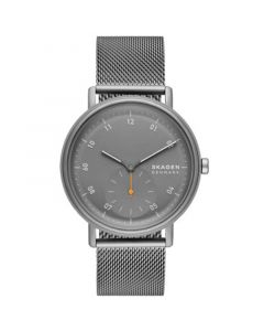 Men's Kuppel Quartz Three Hand Gray Stainless Steel Watch, 44mm