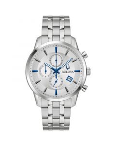 Men's Chronograph Classic Sutton Stainless Steel Bracelet Watch 41mm