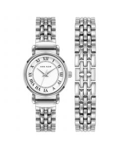 Women's Quartz Silver-Tone Alloy Watch 24mm Set