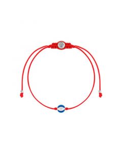 Super Guardian - Navy Enamel Evil Eye Red String Bracelet