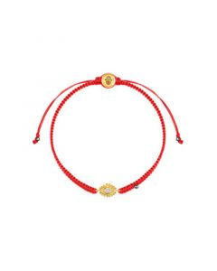 Powerful Protection - Hematite Gold Evil Eye Red String Bracelet