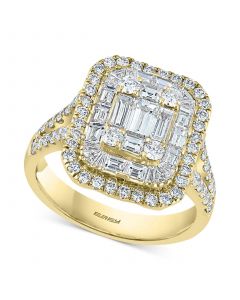 EFFY® Diamond Cluster Statement Ring (2 ct. t.w.) in 14k Yellow Gold