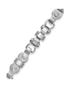 Men's Axle Link Bracelet in Stainless Steel