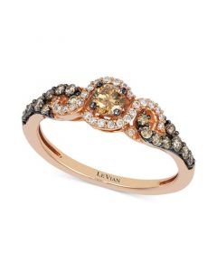 Diamond Three-Stone Ring in 14k Rose Gold (1/2 ct. t.w.)