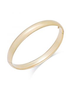 High Polish Bangle Bracelet in 14k Gold