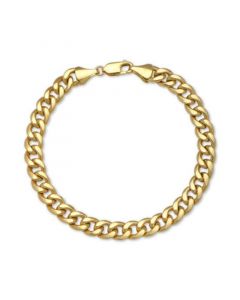 Cuban Chain Bracelet in 14k Gold