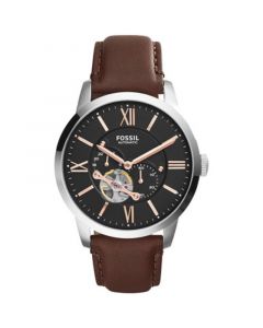 Men's Automatic Townsman Brown Leather Strap Watch 44mm ME3061