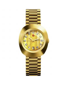 Unisex Swiss Original DiaStar Gold-Tone Stainless Steel Bracelet Watch 27mm