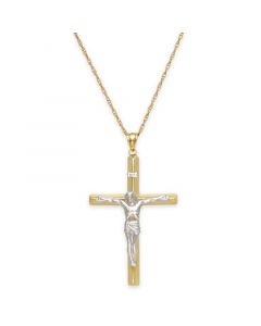 Men's Crucifix Pendant in 10k Gold