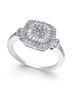 Diamond Vintage-Inspired Ring (1/2 ct. t.w.) in 14k White, Yellow or Rose Gold