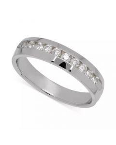 Men's Diamond Band (1/2 ct. t.w.) in 14k White Gold (Also in 14k Yellow Gold)