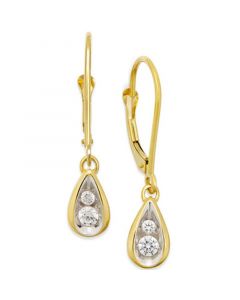 Diamond Teardrop Earrings (1/4 ct. t.w.) in 14k Gold