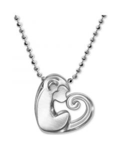 Little Activist Love Monkey Charm 16" Pendant Necklace in Sterling Silver