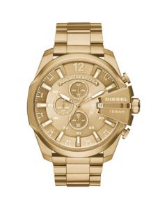 Men's Chronograph Mega Chief Gold-Tone Stainless Steel Bracelet Watch 59x51mm