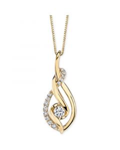 Sirena Diamond Spiral Pendant Necklace (1/3 ct. t.w.) in 14k Gold