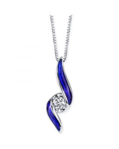 Sirena® Jeans Diamond Twist Pendant Necklace (1/10 ct. t.w.) in 14k White Gold