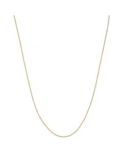 Beaded Link Necklace (3/4mm) in 14k Gold