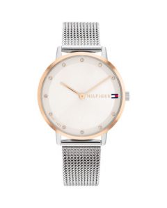 Women's Two Hand Silver-Tone Stainless Steel Watch 34mm