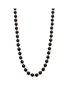 Onyx Bead Necklace (8mm) in 10k Gold