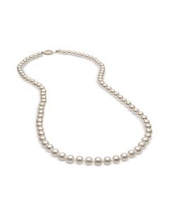 18" Cultured Freshwater Pearl (5mm) Strand in 14k Gold