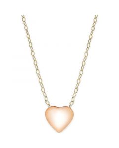 Heart Pendant Necklace in 10k Rose Gold