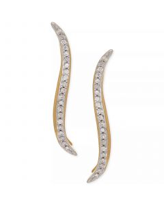 Diamond Ear Crawlers (1/10 ct. t.w.) in Sterling Silver