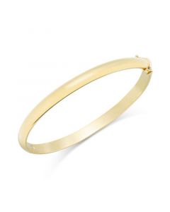 Solid Gold Polished Bangle Bracelet in 14k Gold