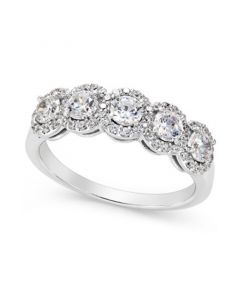 Five-Stone Diamond Band (1 ct. t.w.) in 14k White Gold