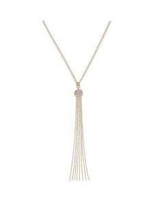 Diamond Tassel Necklace (1/2 ct. t.w.) in 14k Gold over Sterling Silver