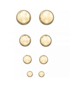 14k Yellow Gold Ball Stud Earrings (4 - 10mm)