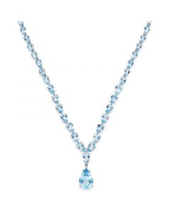 Blue Topaz Statement Necklace (30 ct. t.w.) in Sterling Silver